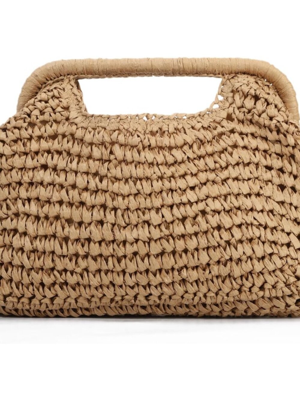 Women Straw Clutch Purse and Handbags Summer Beach Dumpling Bag Boho Clutch Wove